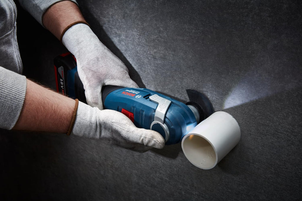 Bosch Professional 18V System Akku Multi-Cutter GOP 18V-34 (bürstenloser Motor, Vibration Control, 180mm schlanker Griff, inkl. 1x Sägeblatt, L-BOXX, ohne Akku/ Ladegerät)