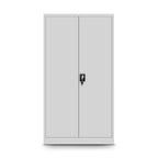 Jan Nowak Aktenschrank mit Geheimfach C001D Metallschrank Büroschrank Stahlblech Pulverbeschichtung Werkzeugschrank Büroschrank 185 cm x 90 cm x 45 cm grau/grau