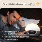 Lumie Bodyclock Shine 300 - Lichtwecker mit Radio, 15 Klängen und Einschlafsonnenuntergang