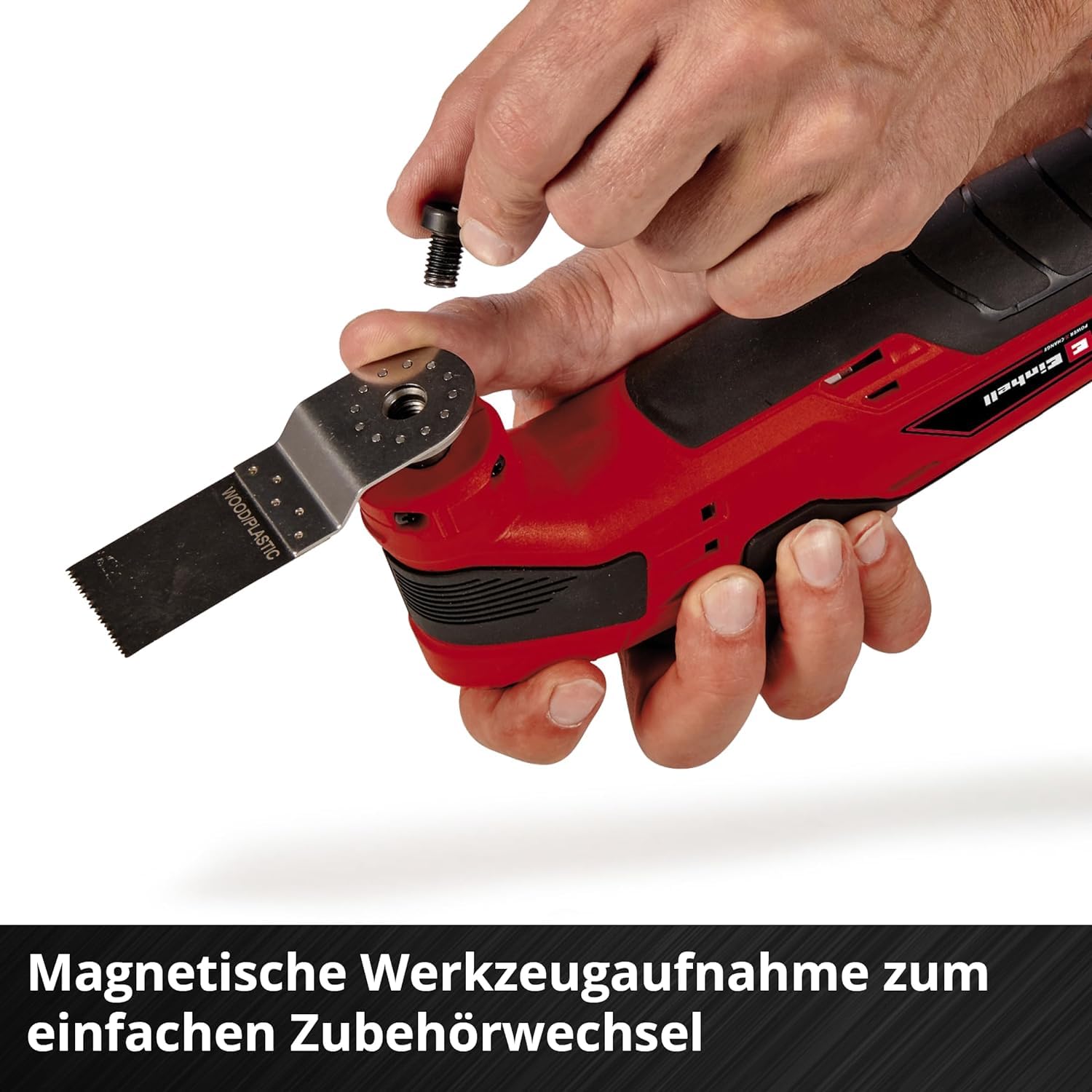 Einhell Akku-Multifunktionswerkzeug TC-MG 18 Li-Solo Power X-Change (Li-Ionen, 18 V, magnetische Werkzeugaufnahme, Drehzahl-Elektronik, inkl. Zubehör, ohne Akku und Ladegerät)
