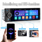 1 DIN Autoradio mit Wireless CarPlay & Android Auto, 6,36 Zoll Auto Radio mit Bildschirm, Rückfahrkamera, FM, Bluetooth, Freisprecheinrichtung, Aux-Eingang, Lenkradsteuerung, Equalizer, Mirror Link