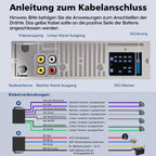 9-24V Autoradio mit CD DVD Player und Bluetooth Freisprecheinrichtung,RDS 1DIN Autoradio 7 Farben MP3 Player FM/AM Radio mit 2 USB SD/AUX/Lenkradfernbedienung