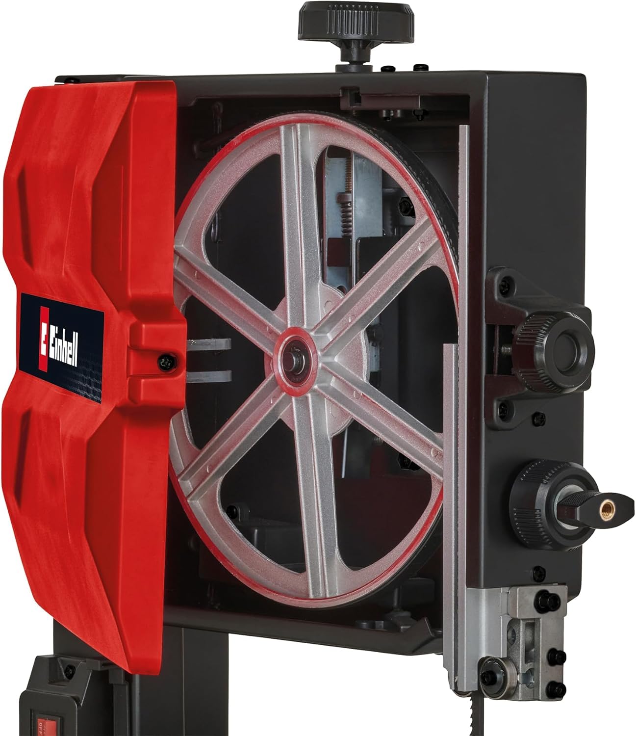 Einhell Bandsäge TC-SB 245 L (400W, max. Sägebandgeschwindigkeit 726m/min, 245 mm Durchlassbreite, max. Schnitthöhe 101 mm, neigbarer Sägetisch, Parallel- und Winkelanschlag, Absauganschluss)