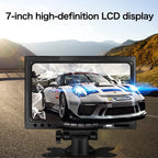 OBEST 7 Zoll TFT LED Auto Rückfahrkamera Monitor, Bildschirm für Rückfahrkamera, DC12V-24V, AV1/AV2-Videoumschaltung, Auto Monitor für LKW Busse Wohnmobil Van KfZ Truck