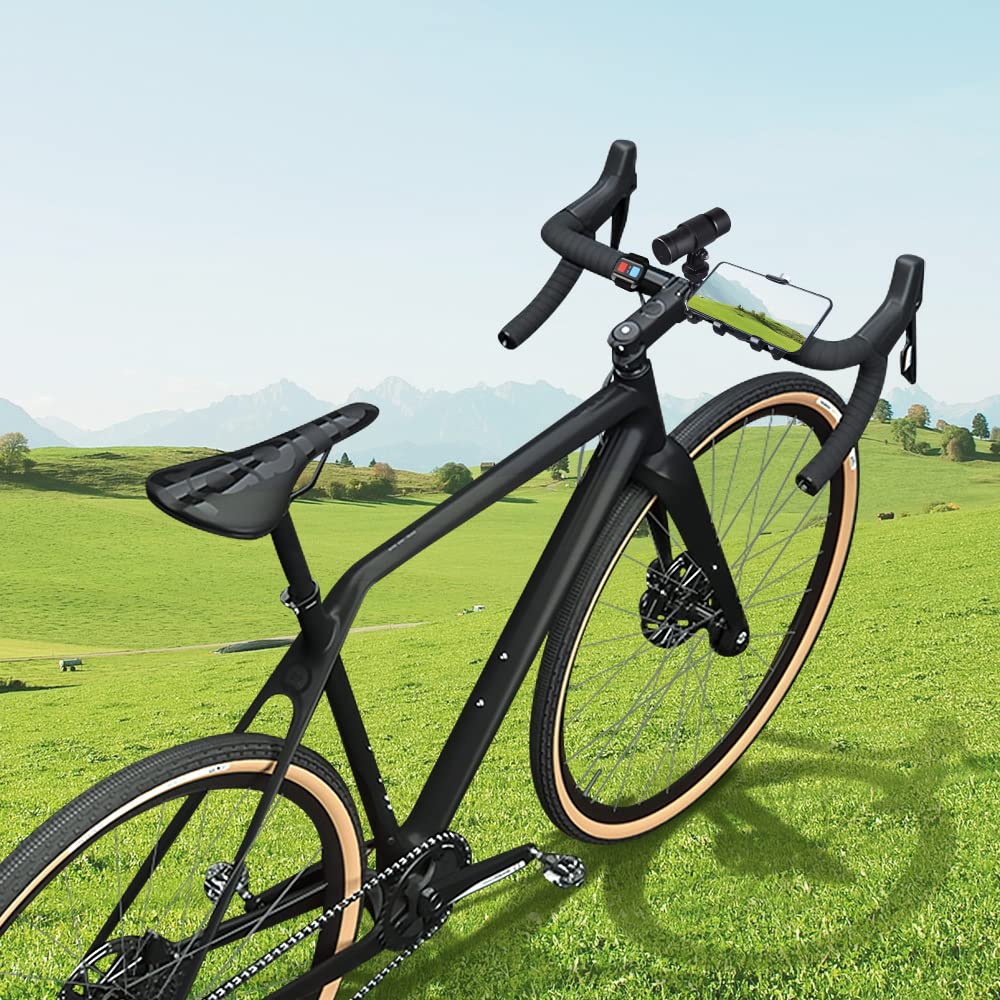 VSYSTO 2K Motorrad Fahrrad Helm Kamera, Tragbare WiFi wasserdichte Motorrad Dash Cam Action Cam, 170° Super Weitwinkel Nachtsicht SONYIMX335 Objektiv, WDR, G-Sensor, Loop Aufnahme (Black-K5X)