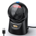 Tera Barcode Scanner Plattform Omnidirektional: 1D 2D QR Code Desktop-Lesegerät Freihändig USB Kabelgebunden Verstellbarer Winkel, Plug-and-Play für POS Supermarkt Lager Einzelhandel Krankenhaus 9700
