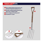 Spear & Jackson 4550DF Traditional Rostfreie Grabegabel