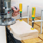 MicroJig MatchFit Dovetail Clamps – Zwingen für 14° Schwalbenschwanz-Nuten | Spannweite 130 mm, 269 kg Spannkraft, Werkbank-Zubehör