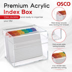 OSCO Clear Acrylic Index Box - Large