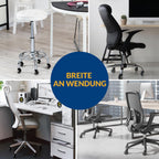 COSYLAND Bürostuhl Rollen 5er Set, 11mm x 22 mm Rollen für Bürostühle, Strapazierfähige Bürostuhl Rollen Parkett, Sehr leise Schreibtischstuhl rollen, Passend für 99% aller Bürostühle