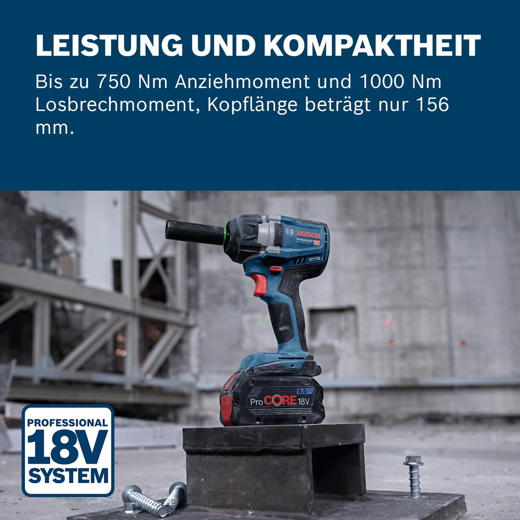 Bosch Professional 18V System Akku-Drehschlagschrauber GDS 18V-750 C
