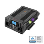Technaxx KFZ Wechselrichter 12V auf 230V Reiner Sinus 3000W/6000W –TÜV-zertifizierter Auto Spannungswandler mit LC-Display, 2X Schuko&USB-A QC 3.0 + USB-C – Inverter für Wohnmobil, Camping, Boot–TE23