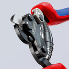 KNIPEX Drahtseilschere für Reifencordmit Mehrkomponenten-Hüllen 160 mm, 95 62 160 TC