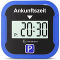 Warmfay® Elektronische Parkscheibe mit Zulassung vom KBA, Automatische Digitale Parkscheibe Elektrisch mit Batterie, Elektrische Parkuhr Auto mit 2 Displays & Nachtmodus & 3 Zeitmodi(1, Blau)