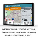 Garmin DriveSmart 55 - Navigationsgerät mit hellenm 5,5 Zoll (13,97cm) Touchdisplay, Europakarten, Verkehrsinfos in Echtzeit und Fahrerassistenz