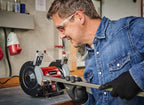 Einhell Doppelschleifer TC-BG 150 (max. 150 W, Ø150 x ø32 x 16 mm Schleifscheiben, Funkenschutz, Formkorrekturen und Anschliffe, inkl. Grob- und Feinschleifscheibe K36/K60)