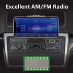 LXKLSZ Autoradio mit Bluetooth Single Din mit APP-Steuerung MP3-Player-Unterstützung Freisprechen/USB/FM/AM/TF/AUX-in/EQ-Set, Autoradio-Empfänger