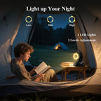 Minthouz USB Tischventilator leise mit 12000mAh Ventilator Akku – Tragbarer Clip-Ventilator mit Fernbedienung, Licht, Timer, 360° drehbar, 3 Stufen, 45 Std. Laufzeit – für Camping, Büro, Kinderwagen