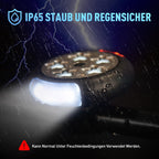 Amteker Kinderwagen Licht Aufladbar, 12 LED Pro Licht 2 Leuchteffekte, USB Wiederaufladbares Lichts Kinderwagen, Passend für Alle Kinderwagen, Kinderwagen Beleuchtung Zubehör Baby Geschenk(2 Stück)
