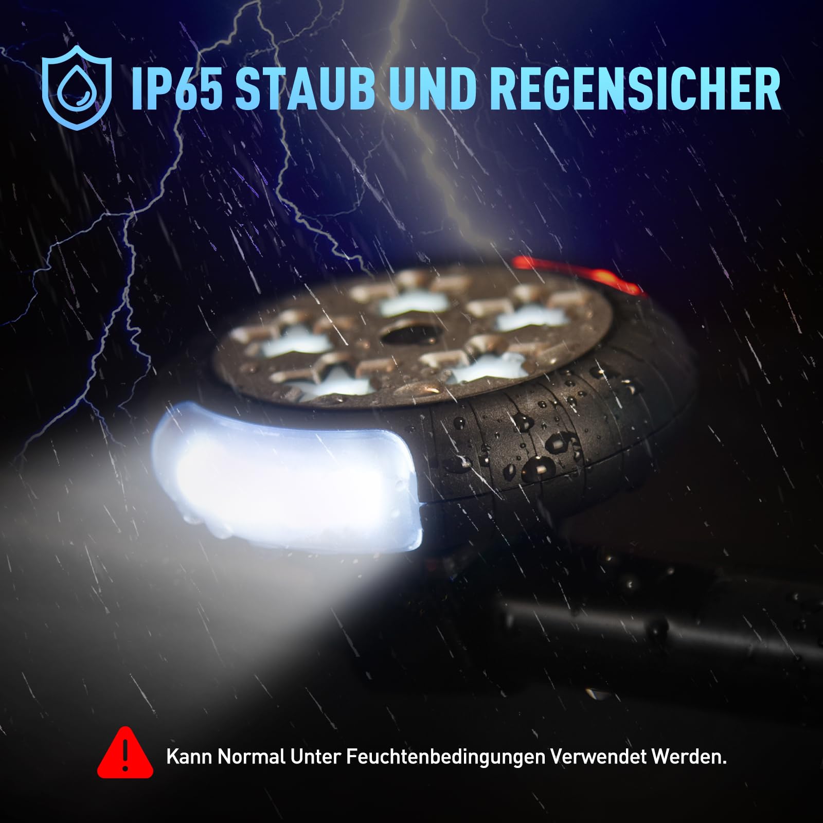 Amteker Kinderwagen Licht Aufladbar, 12 LED Pro Licht 2 Leuchteffekte, USB Wiederaufladbares Lichts Kinderwagen, Passend für Alle Kinderwagen, Kinderwagen Beleuchtung Zubehör Baby Geschenk(2 Stück)