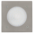 EGLO LED Bodeneinbauleuchte Lamedo, 1 flammige Einbauleuchte, Wegelampe aus Edelstahl, Farbe: Silber, Glas: Weiß, satiniert, eckig, IP67