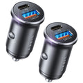 LISEN 2-Pack Zigarettenanzünder USB C Auto Ladegerät - 54W Metall PD&QC3.0 KFZ Ladegerat 12V USB Adapter Auto Schnelle Steckdose Auto Gadgets Accessories für iPhone 17 Pro Max Air 16 15, Smartphone