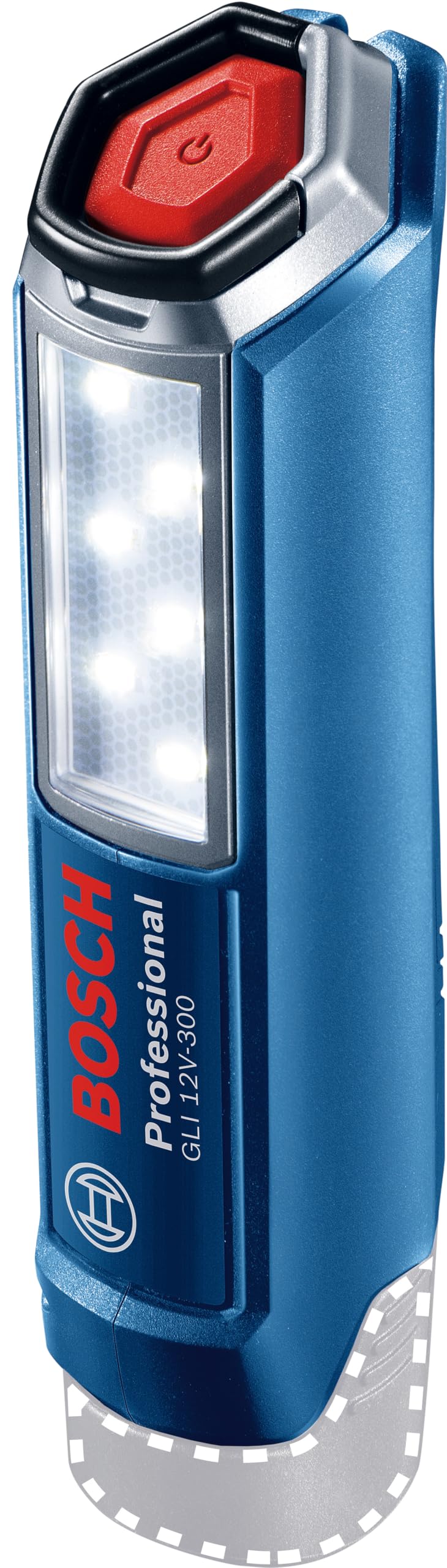 Bosch Professional 12V System Akku LED Lampe GLI 12V-300 (300 Lumen, ohne Akku/ Ladegerätn)
