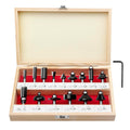 BAIDETS Pro 15tlg. Fräser Set für Holz - Hartmetall Fräsersatz, Zubehör Oberfräsen mit 8mm Schaft, in Robuster Holzbox.
