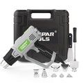 Huepar Tools Professional Heißluftpistole 2300 W mit LCD-Digitalanzeige, in Koffer, Temperaturbereich 50-660 °C, 10 Zubehör, Überlastschut
