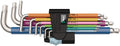 Wera 05022669001 3950/9 Hex-Plus Multicolour Stainless 1 Winkelschlüsselsatz, metrisch, Edelstahl, 9-teilig