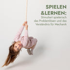 Goodevas Kinder Spielset – Indoor Klettergerüst und Outdoor Jungle Gym für Jungen und Mädchen – Kletterleiter und Gymnastikringe, ab 2-12 Jahre