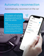CHOOCL Bluetooth-Auto-Adapter für 2008–2012 Mercedes-Benz mit AMI-Anschluss, Bluetooth Receiver mit aptX-HD-Sound und AMI-Kabel