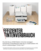 Canon MAXIFY GX2050 Tintenstrahldrucker 4-in-1 Multifunktionsgerät DIN A4 (Drucker, Scanner, Kopierer, Fax, ADF, 600x1200 DPI, WLAN, USB, 15/10 ISO-Seiten/Min., Duplexdruck, 250 Blatt Kassette) weiß