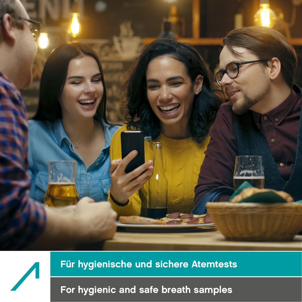 ACE Mundstücke für die Alkoholtester AF-33, A, Q und X - Packung mit 25 Promilletester-Mundstücken - 25er Mundstück-Packung