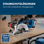 Bosch Professional 18V System Akku-Kreissäge GKS 18V-51 (Bürstenloser Motor, inkl. 1x Sägeblatt (140 mm)