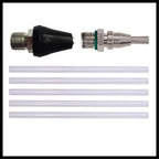 Einhell Akku-Heißklebepistole TE-CG 18 Li - Solo Power X-Change (Lithium-Ionen, in 120 Sekunden einsatzbereit, inkl. 5 Klebestifte + Flachklebedüse, ohne Akku und Ladegerät)