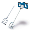 Scheppach Handrührwerk PM1400 Rührwerk Mörtelrührer Farbrührer | 1400W Leistung | 2-Gang-Getriebe mit variabler Drehzahl 570 / 760min1 | inkl. Mörtel (580mm) und Farbquirl (590mm) mit M14 Gewinde
