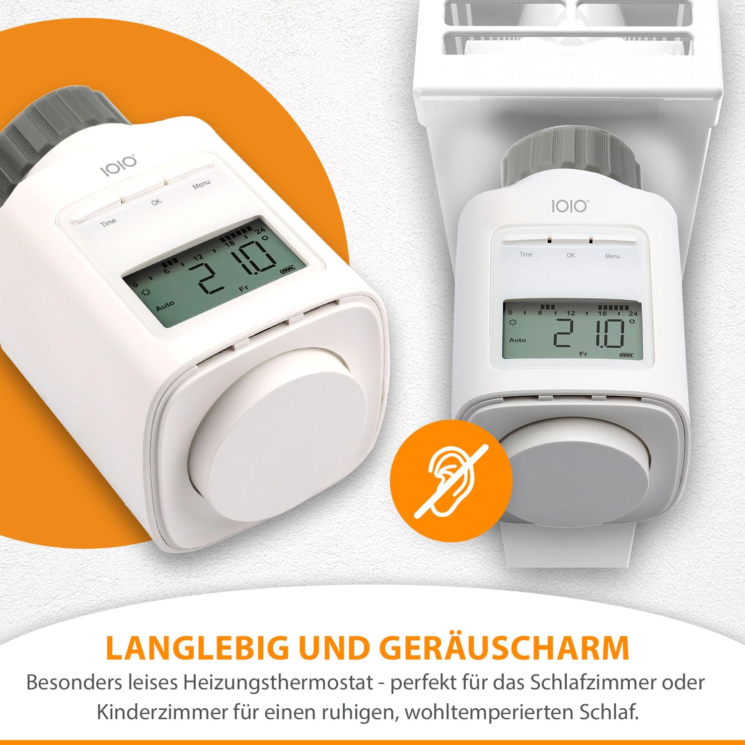 5 Stück IOIO Elektronisches Heizungsthermostat HT 2000/23 | Heizkosten sparen bis 30% | Einfache Installation | Individuell programmierbar | Heizkörperthermostat | Heizkörper Heizungsregler