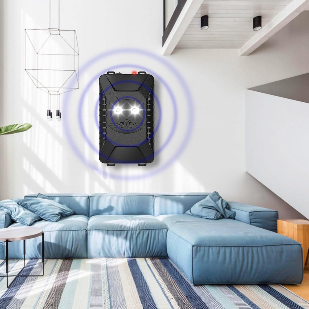 MEKEET Marderschreck, Testsieger Mit Marder, Marderabwehr Dachboden Mit Ultraschall & Blinklicht, Marderschutz FüR Kfz, Motorraum, Haus, Garage, Keller FüR 90m²