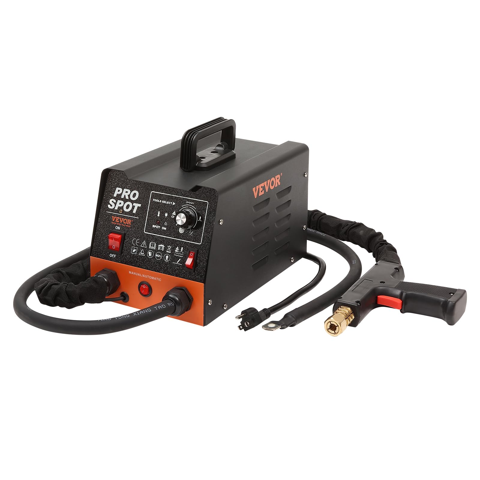 VEVOR Spot Welding Machine Dent Spotter 3kW Bolt Welding Machine Dent 6-in-1 Welding Machine with Overheating Protection System Body Spotter 1.2 mm Welding Thickness for Carbon Steel Stainless Steel