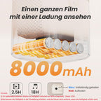 Beamer Sound by JBL, T2 Portable Projektor FHD 1080P Native Outdoor Beamer mit 2.5H Built-in Batterie/Autofokus/Trapezkorrektur Klein Projektor Heimkino, Projector für Handy/Laptop/HDMI/USB