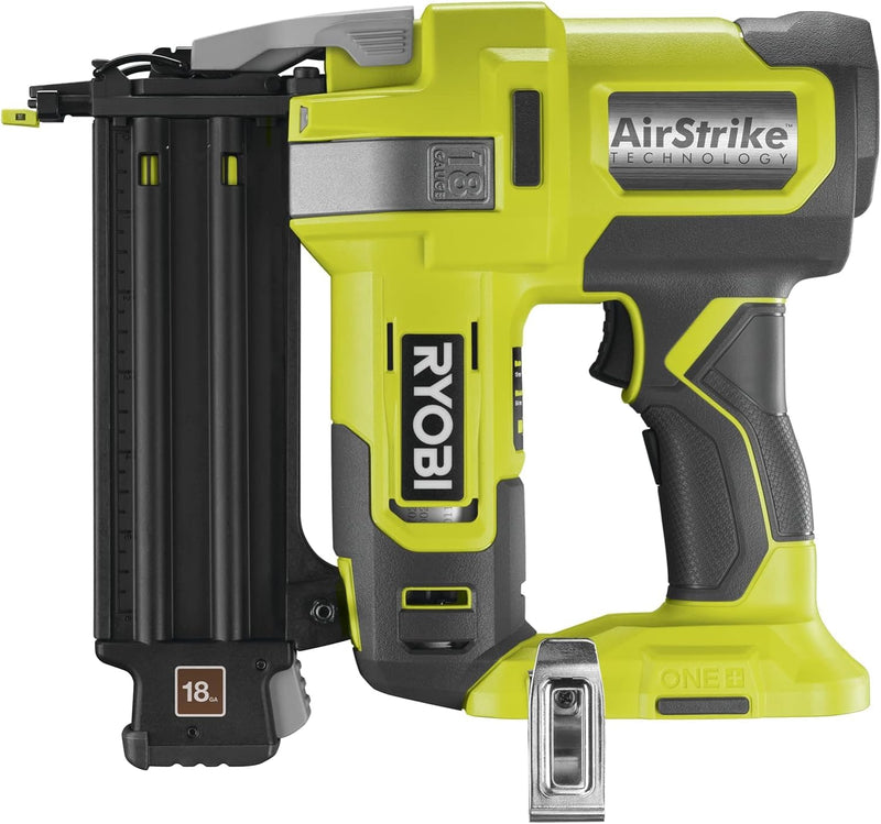RYOBI 18 V ONE+ Akku-Nagler R18GN18-0, Nagelstärke 1,2 Mm, Magazinkapazität 105 St., werkzeuglose Tiefeneinstellung, ohne Akku & Ladegerät