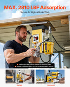VEVOR Tragbare elektrische Säulenbohrmaschine, 1400 W Motor, 40 mm Bohrdurchmesser, mit 11 Bohrspitzen für Kernbohrung, Geschwindigkeit von 800 U/min, Metallbohrmaschine