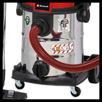 Einhell Nass-Trockensauger TE-VC 2025 SACL (Staubschutzkl. L, für Staubpartikel mit AGW-Werten >1 mg/m³, 25l-Edelstahltank, Filterreinigung, Gerätesteckdose, inkl. Düsen u. Filter)