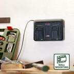 Bosch Ladegerät AL 2x18V-88 (18V, 2x 4,4A; gleichzeitiges Laden von 2x 18V Akkus; 18V POWER FOR ALL ALLIANCE)