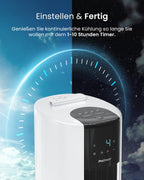 Pro Breeze OmniAir Turmventilator mit Wasserkühlung - Luftkühler mit Fernbedienung, 4 Modi, 4 Gebläsestufen - Ventilator leise - Mobile Klimaanlage ohne Abluftschlauch - Verdunstungskühler, 7L