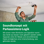 Bosch Ortungsgerät Truvo der 2. Generation (einfache Ein-Knopf-Bedienung, einfaches Orten von stromführenden Kabeln und Metallobjekten, Wandscanner bis 70mm, im E-Commerce Karton)
