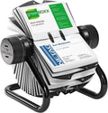 Durable Visifix Rollkartei, für 400 Visitenkarten, Register A-Z, schwarz, 248101