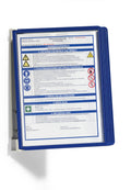 Durable Wand-Sichttafelsystem A4 (Vario Wall 5, mit 5 Sichttafeln) dunkelblau, 555107
