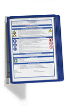 Durable Wand-Sichttafelsystem A4 (Vario Wall 5, mit 5 Sichttafeln) dunkelblau, 555107